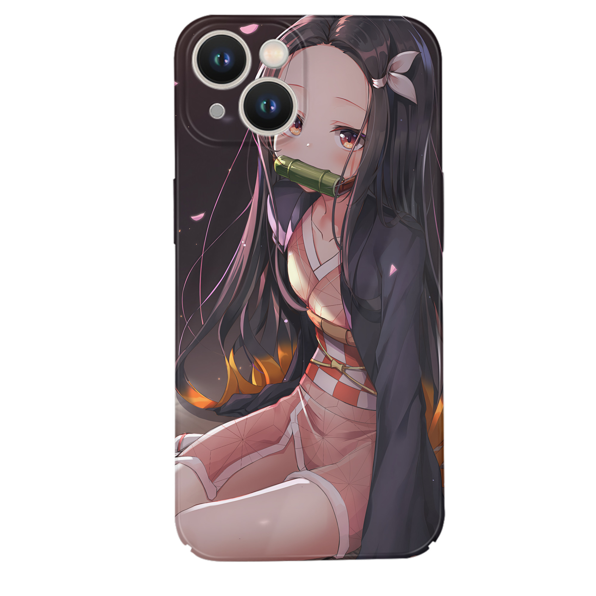 （画像用） 鬼滅の刃（きめつのやいば）竈門 禰󠄀豆子／かまど ねずこ Kamado Nezuko 【iPhone 14シリーズ対応】ハードケース